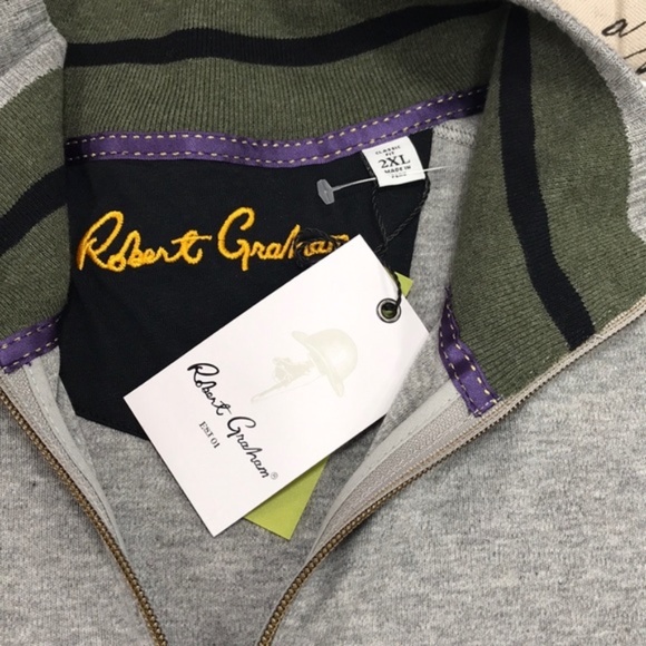 Robert Graham Elliot Quarter Zip Pullover - Picture 6 of 6